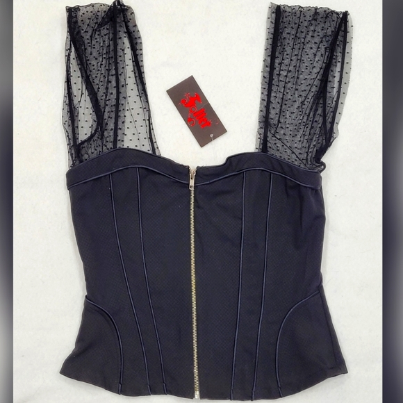 Folter Gothic/punk black control freak corset top , New with original tag. XL - Picture 1 of 2